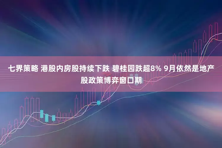 七界策略 港股内房股持续下跌 碧桂园跌超8% 9月依然是地产股政策博弈窗口期